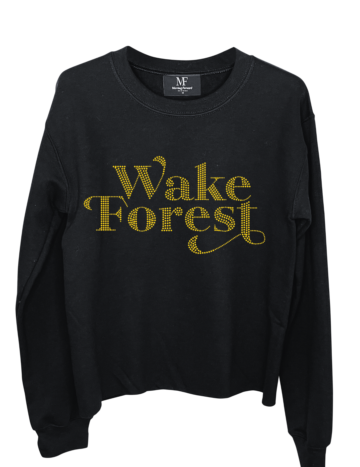 Game Day Sweatshirt, Crewneck Black, Wake Forest Script