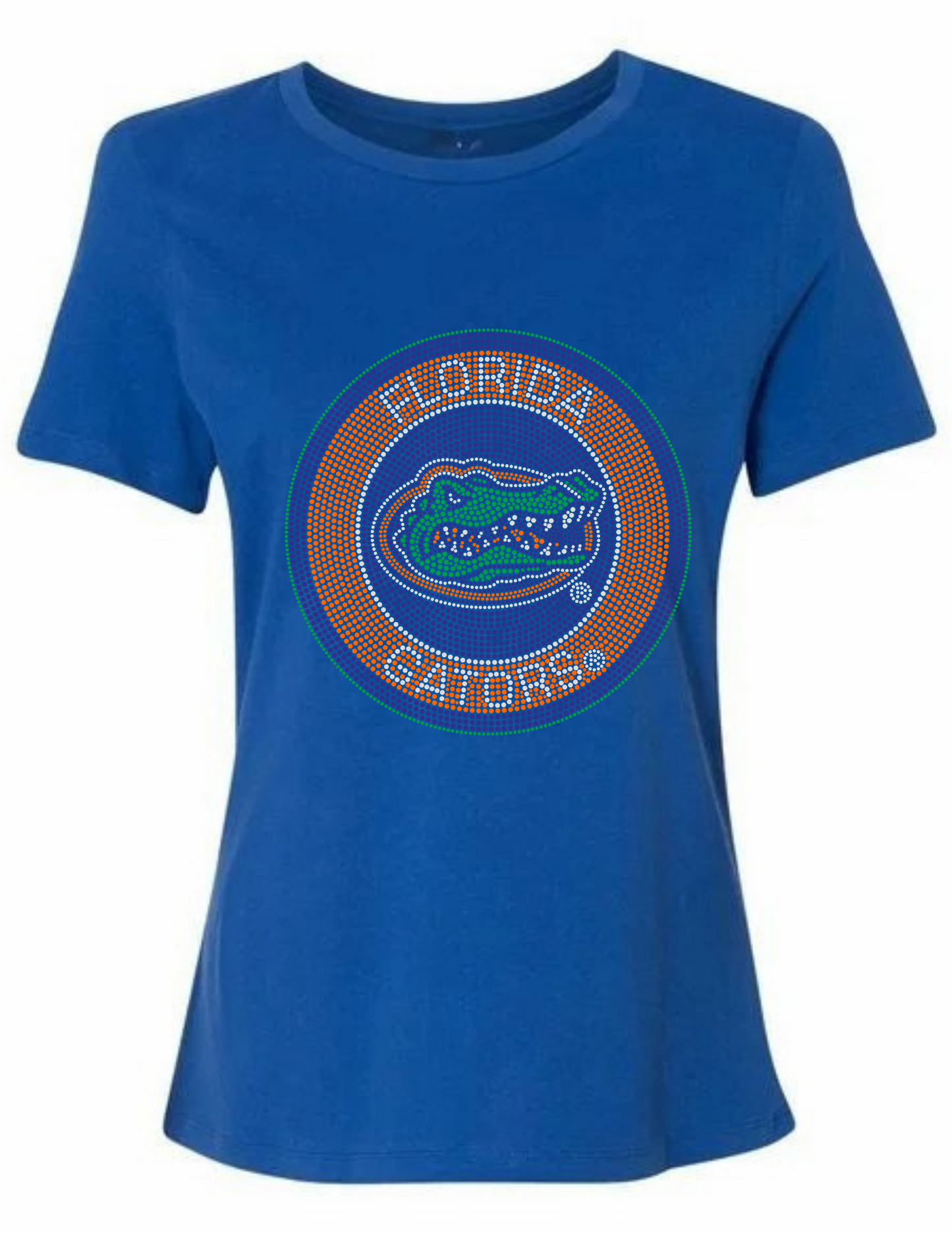 University of Florida Circle Gator Decal Royal Blue Crewneck Short Sleeve T-Shirt