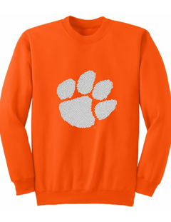 Clemson Paw Orange Crewneck Sweatshirt