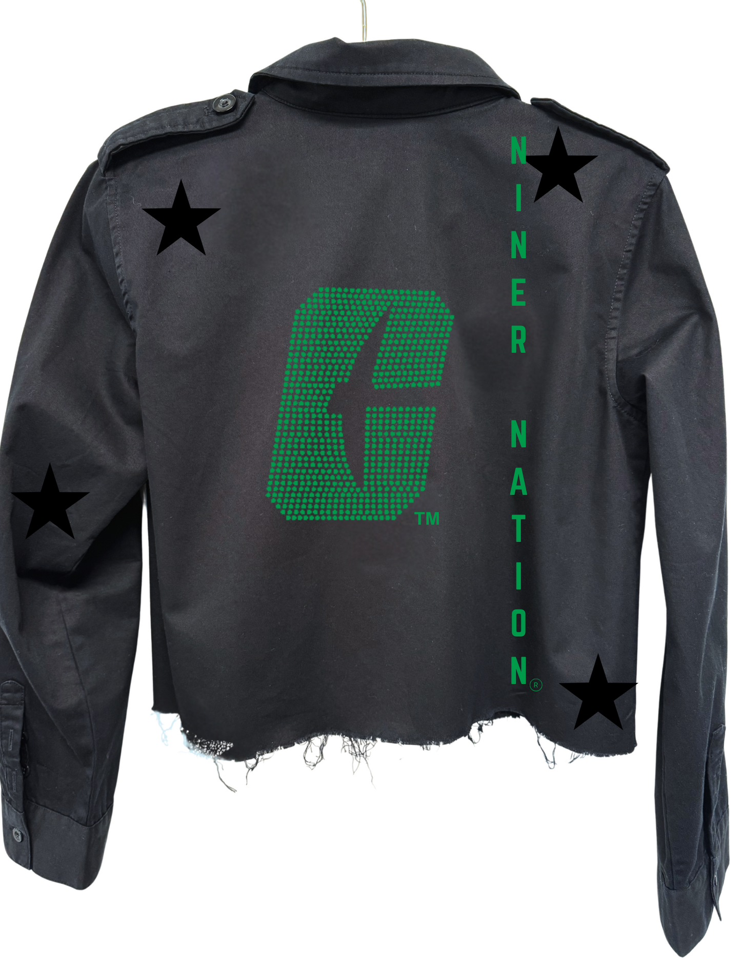 University of N Carolina-Charlotte Large C Niner Nation Black Shacket