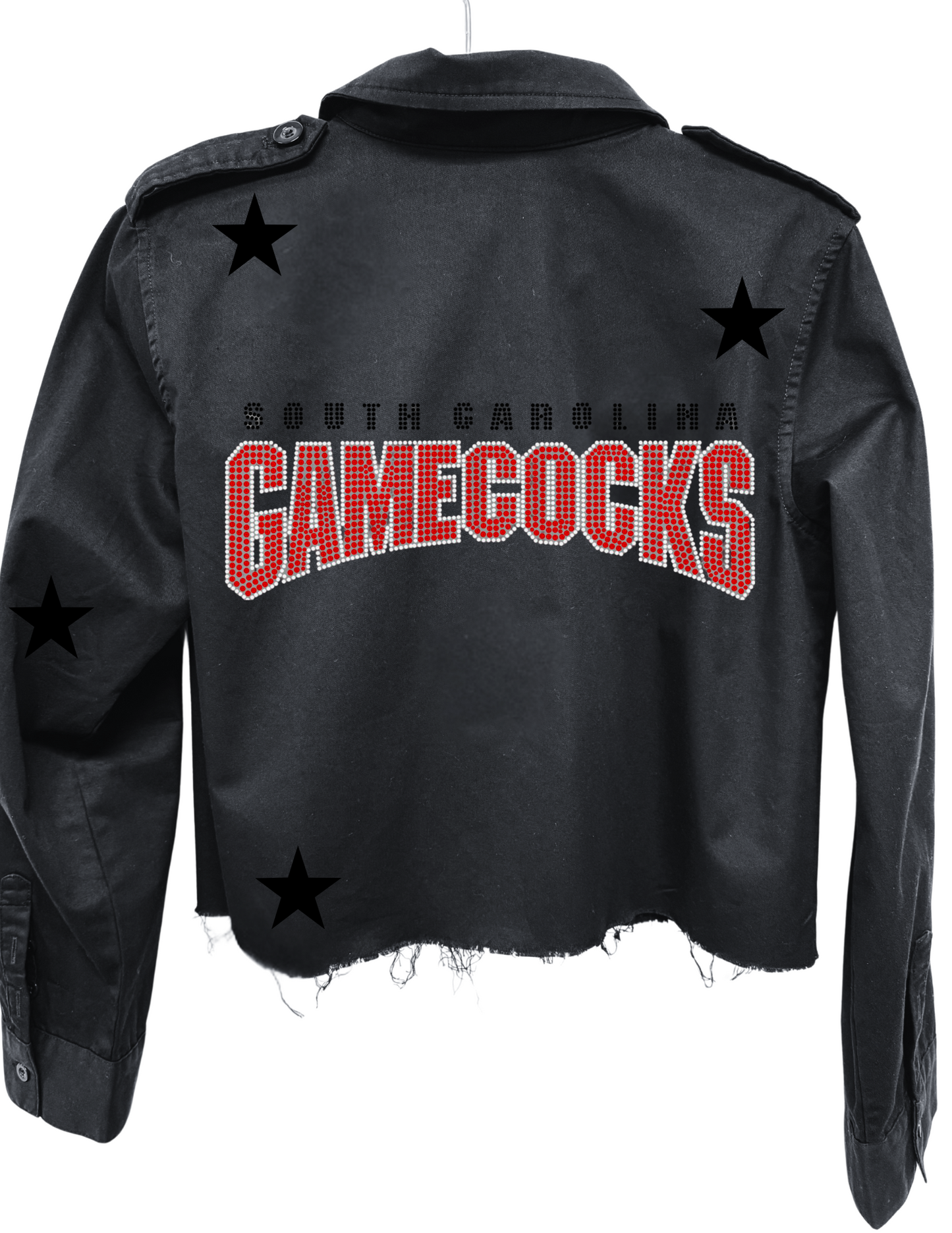University of South Carolina Gamecocks Script Black Shacket