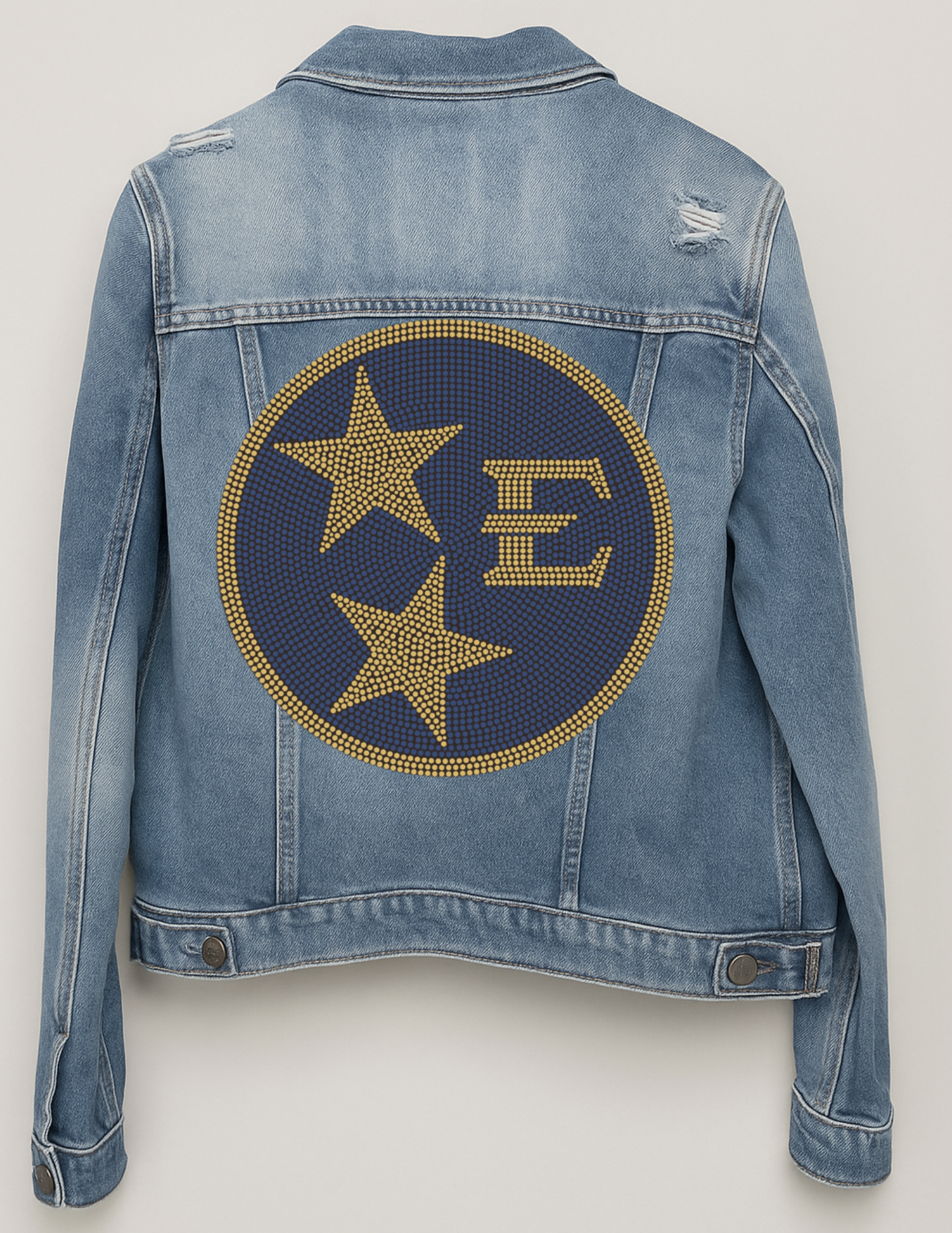 East Tennessee Circle Star Logo Blue Denim Jacket
