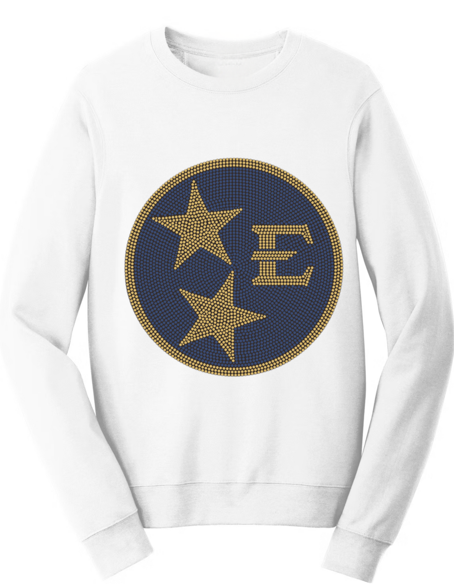 East Tennessee Circle Circle Star Logo White Crewneck Sweatshirt