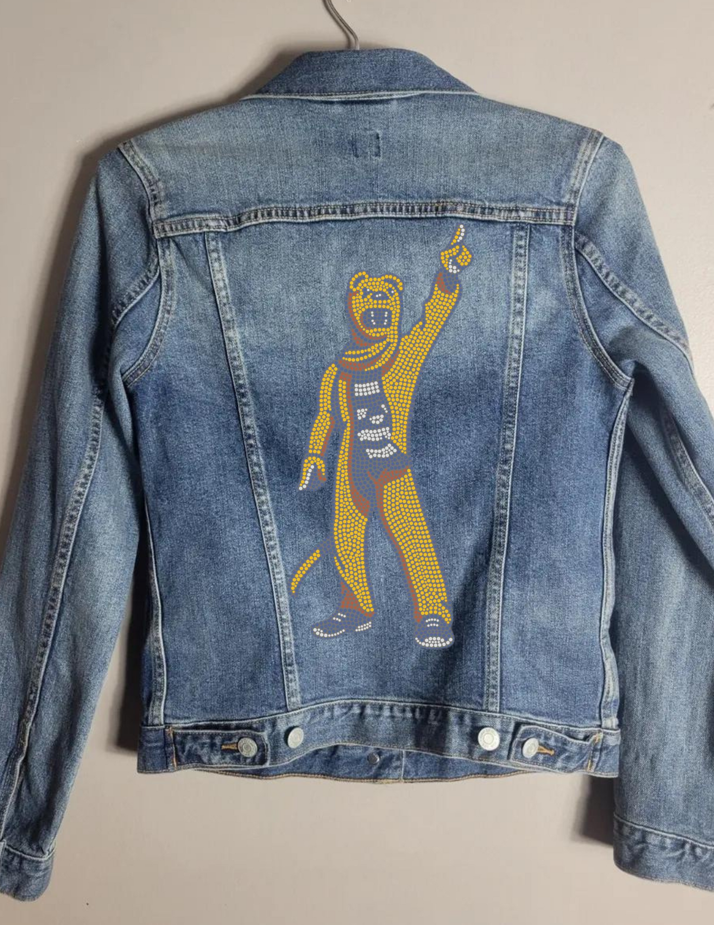 Penn State Full Mascot Blue Denim Jacket