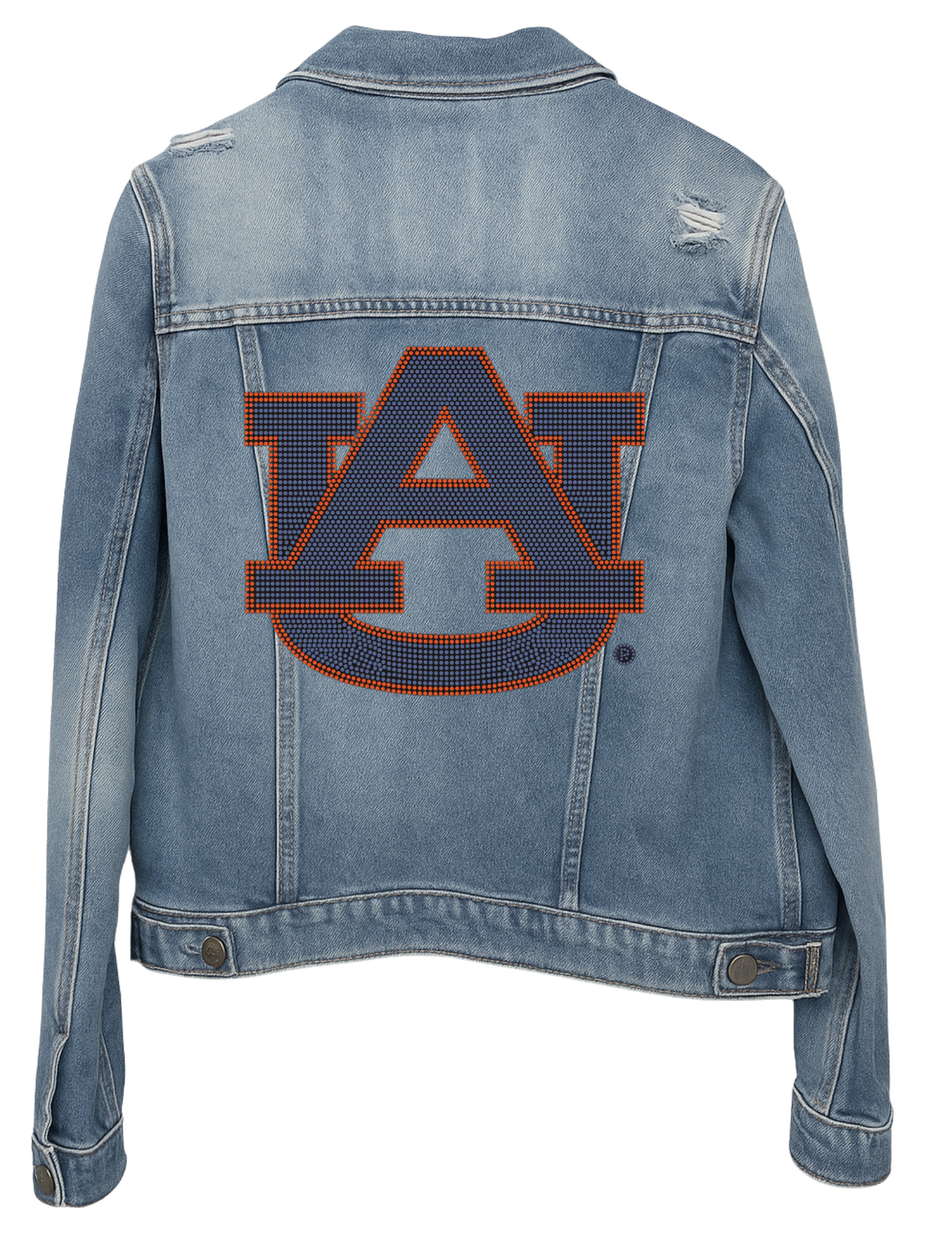 Auburn University Navy AU Blue Denim Jacket