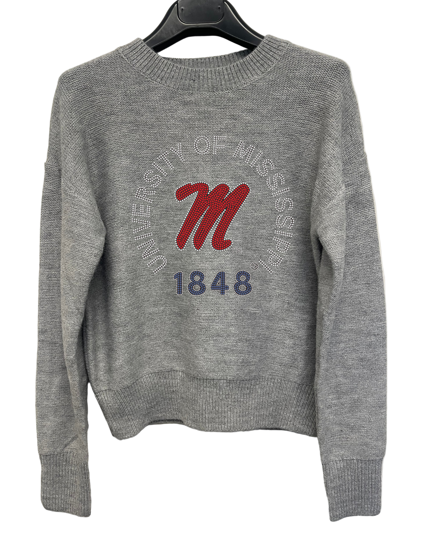 Ole Miss EST. 1848 Gray Crewneck Sweater