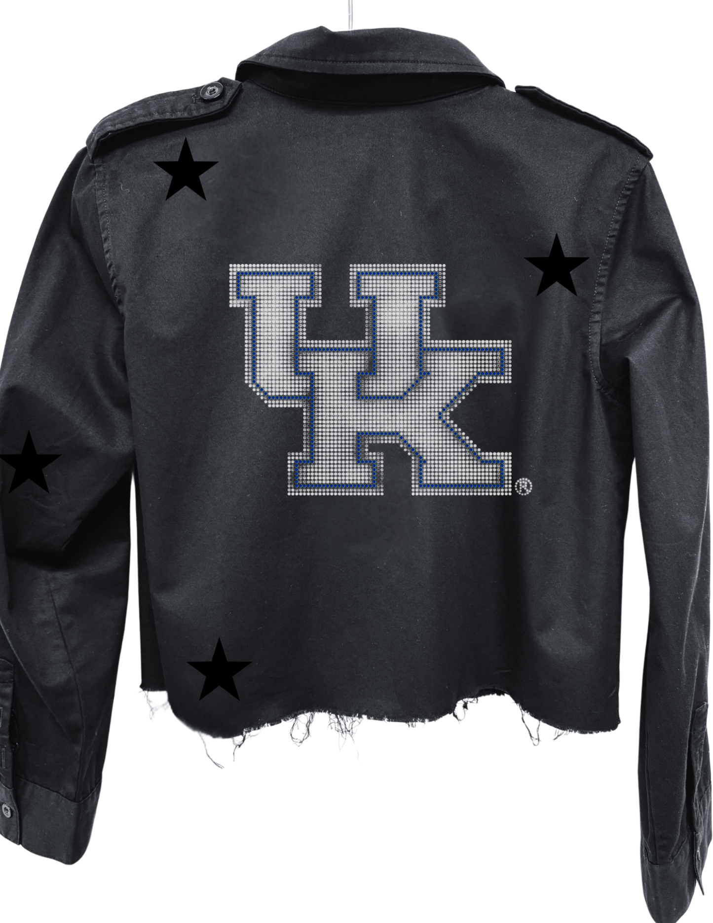 University of Kentucky Interlocking White UK Black Shacket