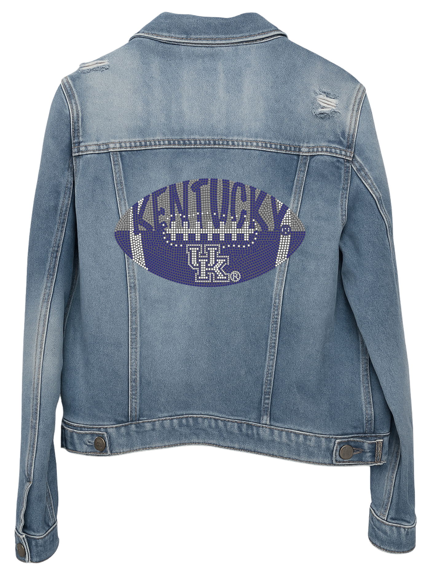 University of Kentucky Football Blue Denim Jacket