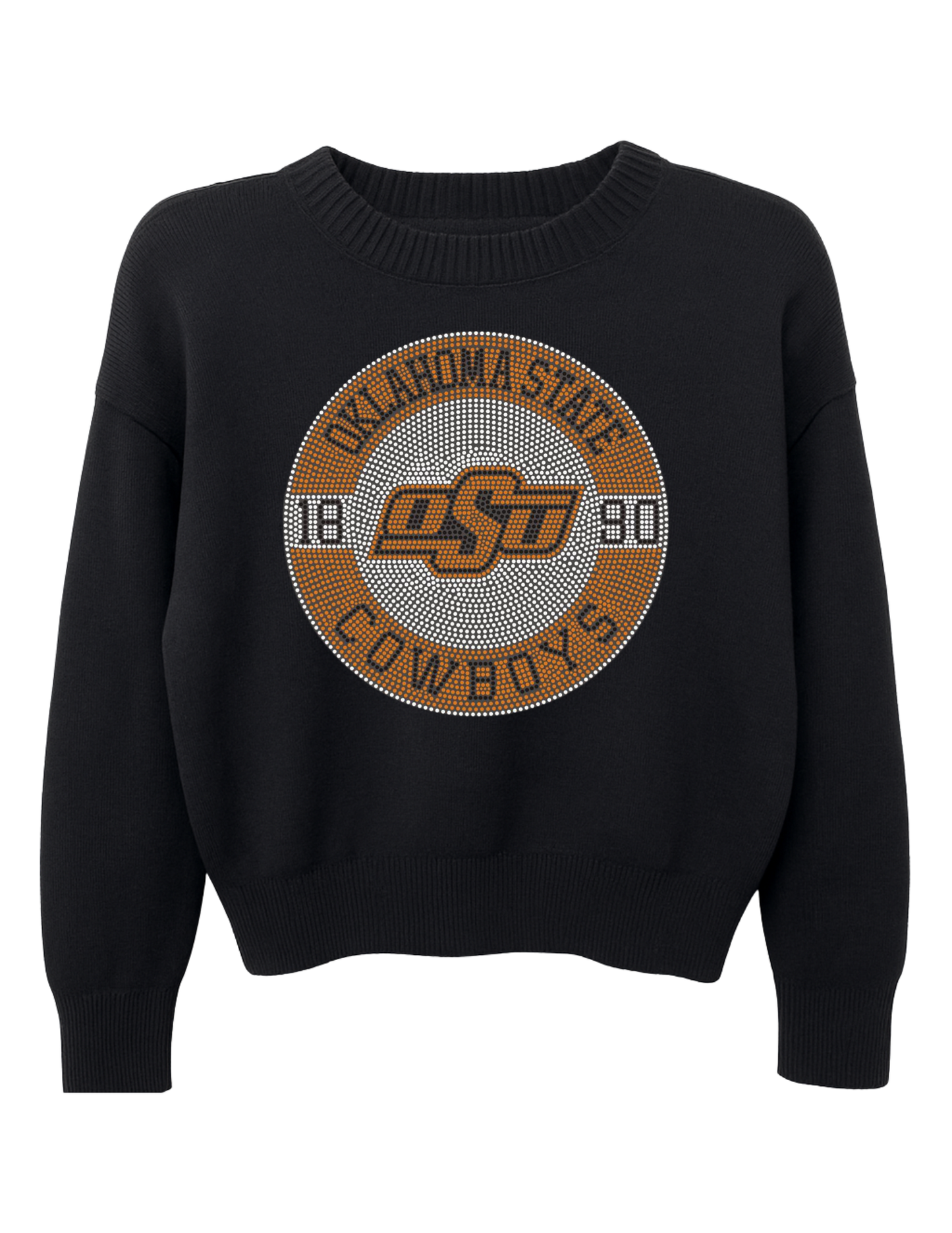 Oklahoma State EST. 1890 Black Crewneck Sweater