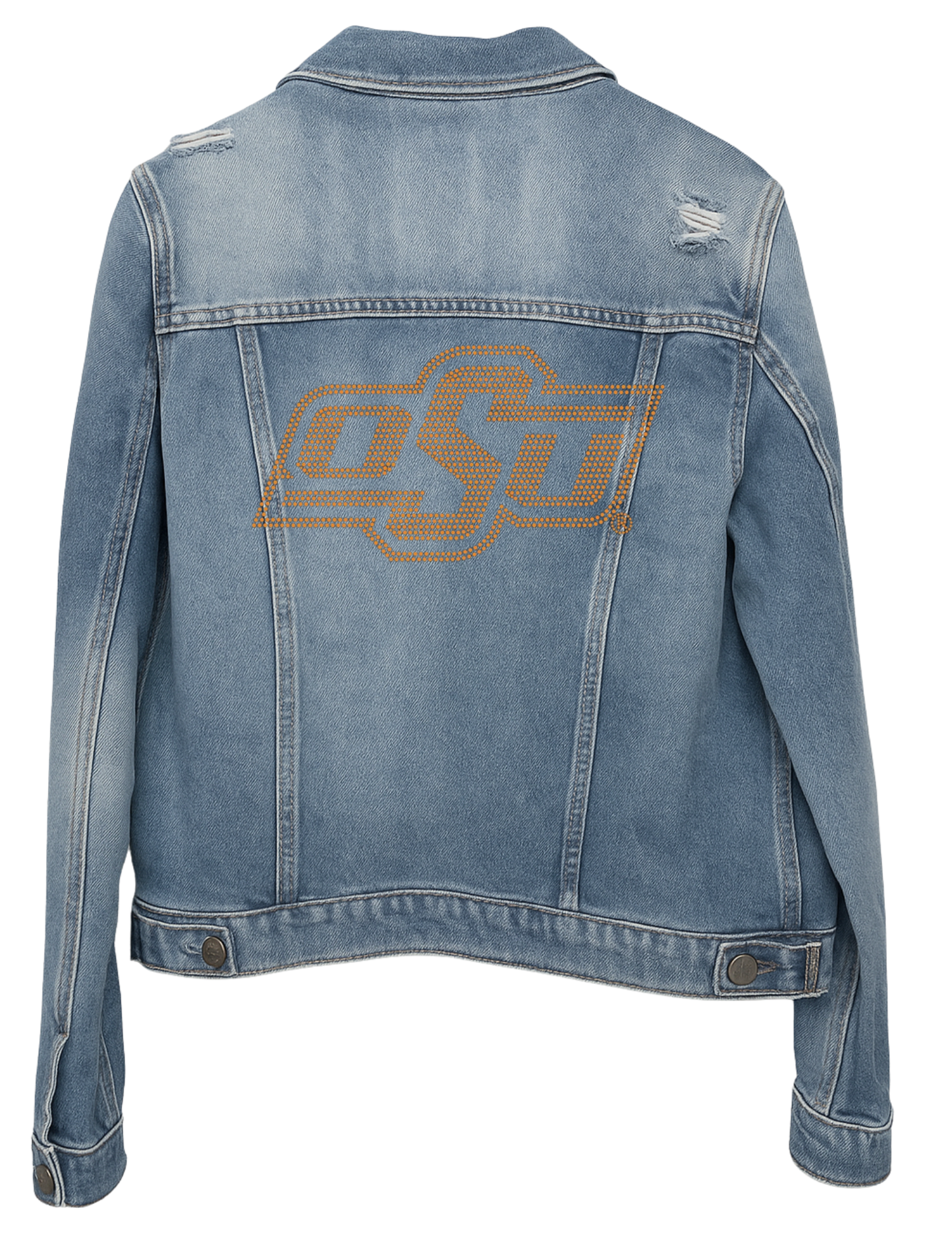 Oklahoma State OSU Blue Denim Jacket