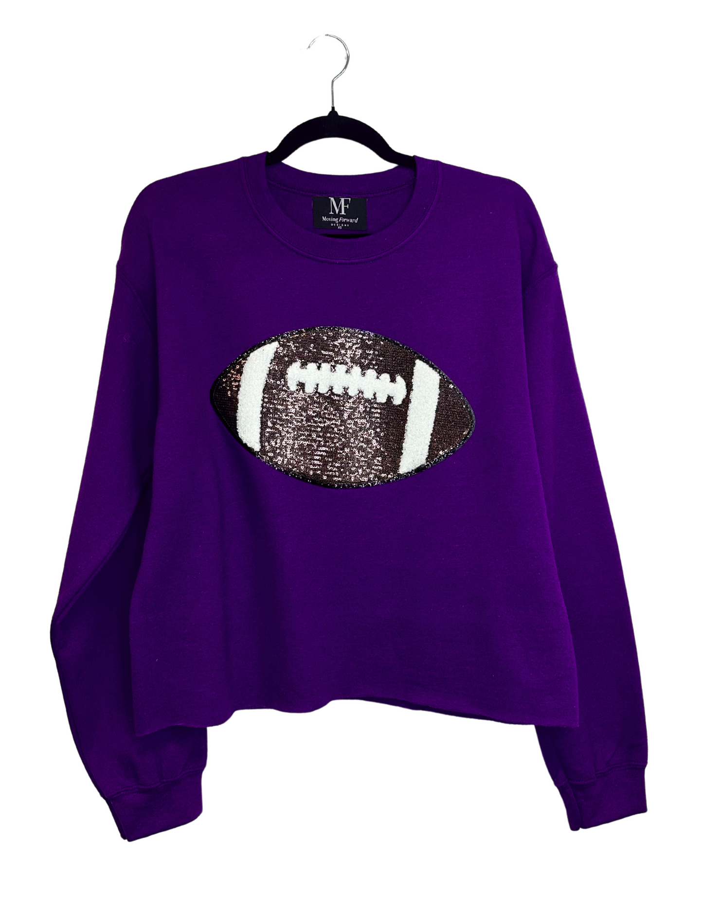 Licensed Game Day Sweatshirt, Crewneck Purple, Football and JMU