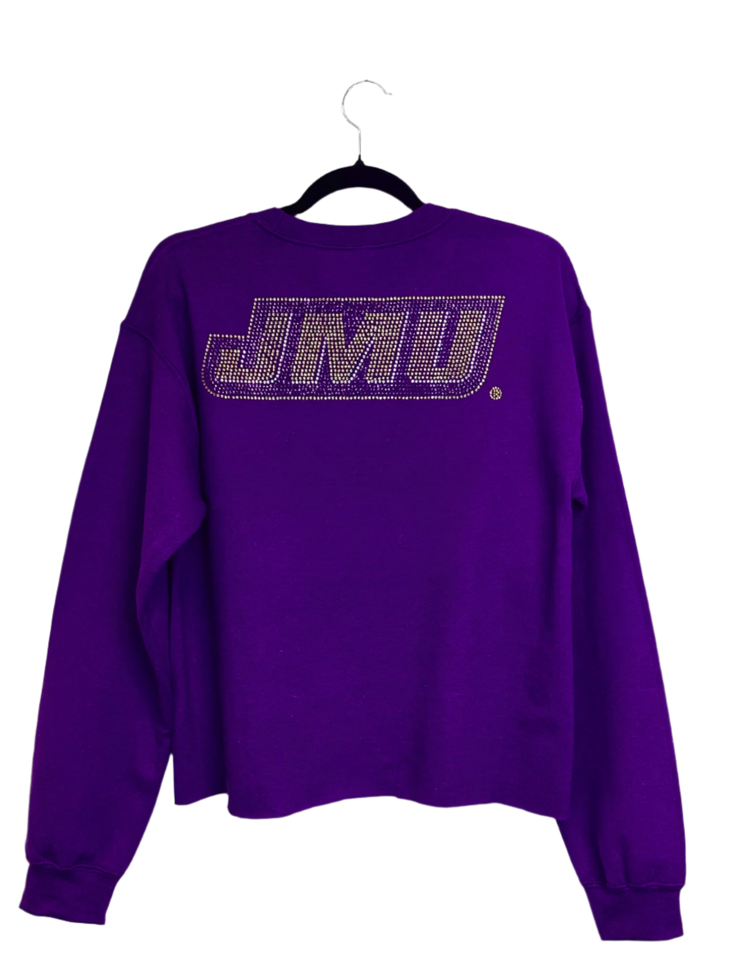 Licensed Game Day Sweatshirt, Crewneck Purple, Football and JMU