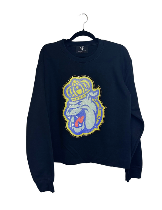 Licensed Game Day Sweatshirt, Crewneck Black, Multi JMU Bulldog