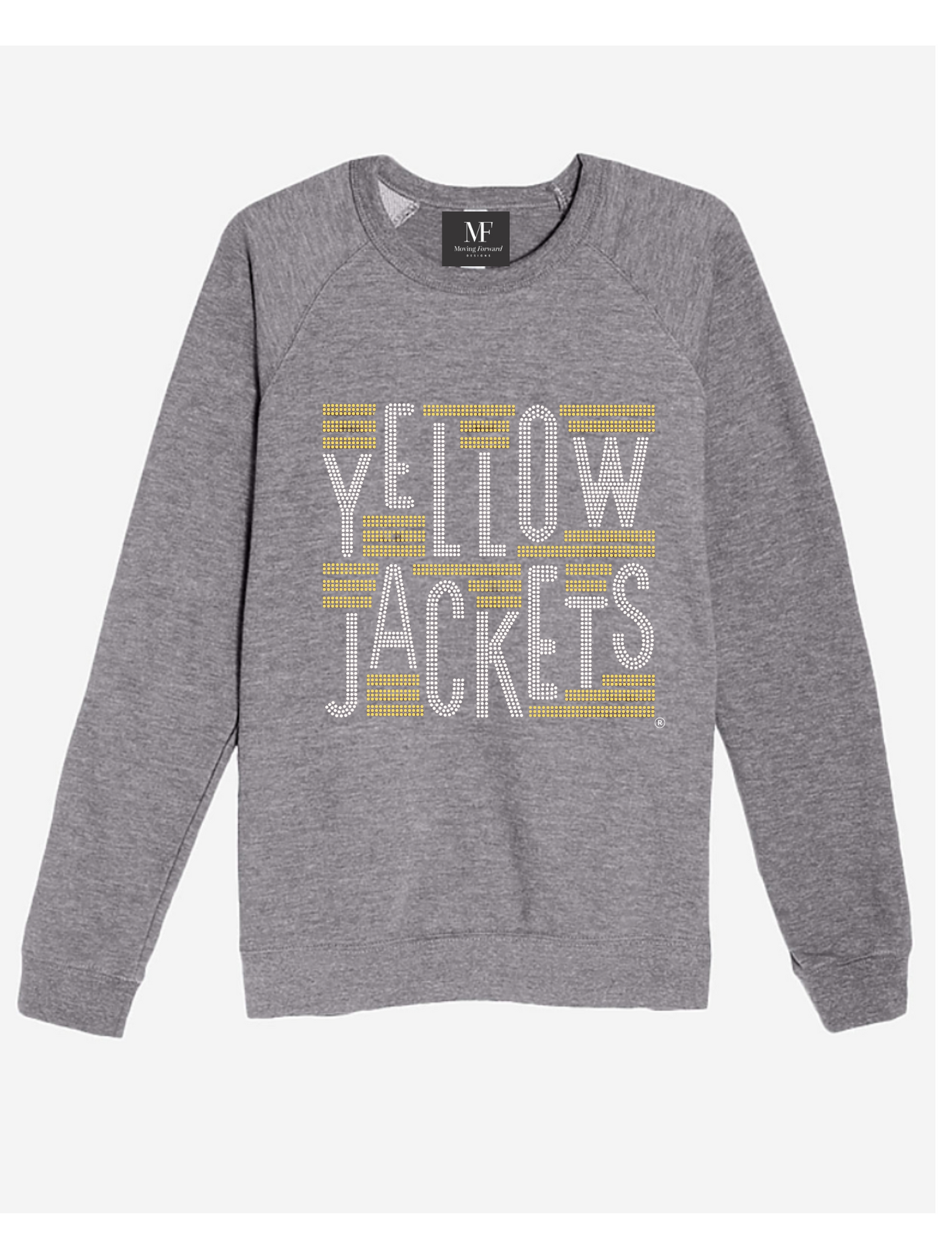 Licensed Game Day, Gray Sweatshirt, Georgia Tech Yellow Jackets