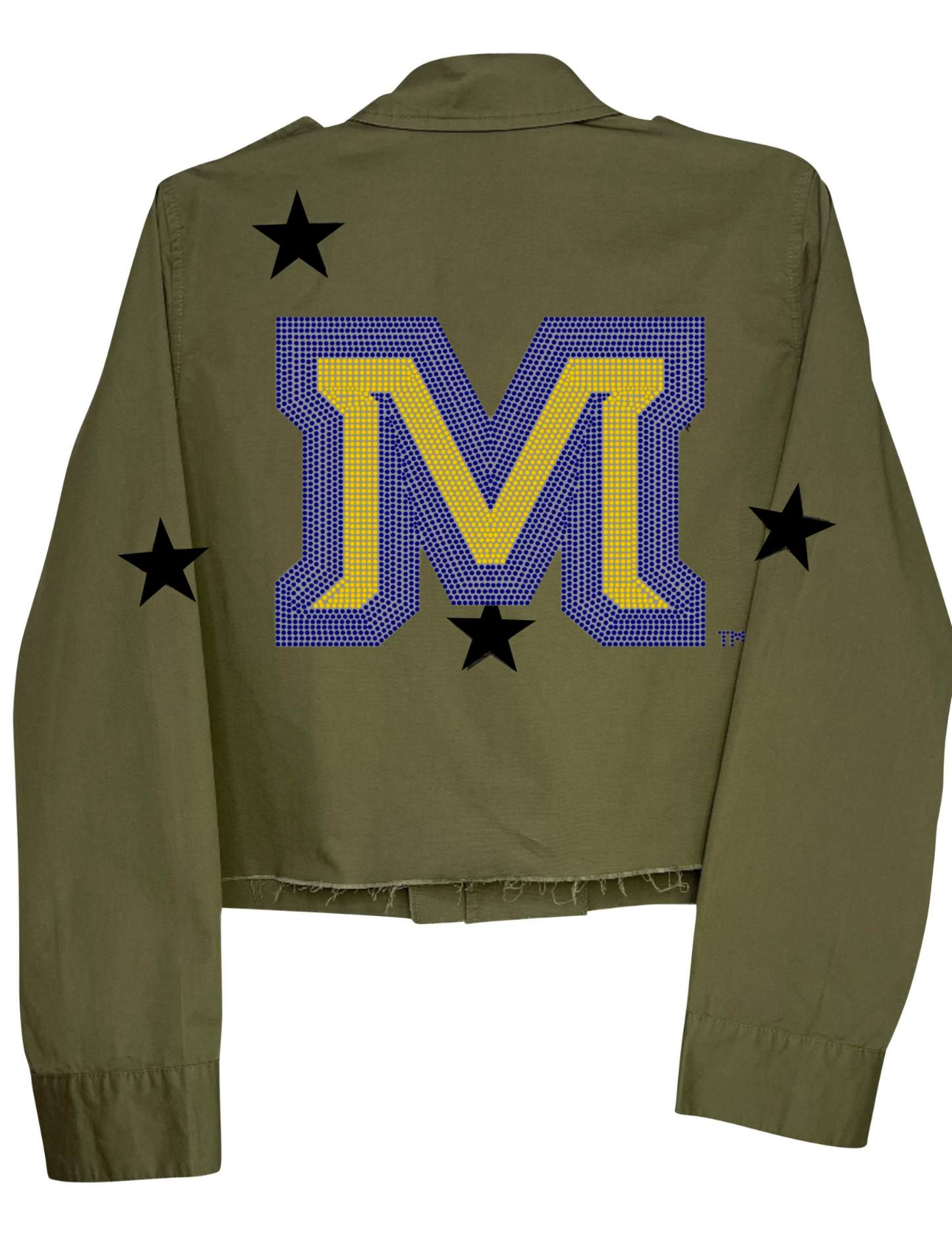 Montana State Block M Army Green Shacket