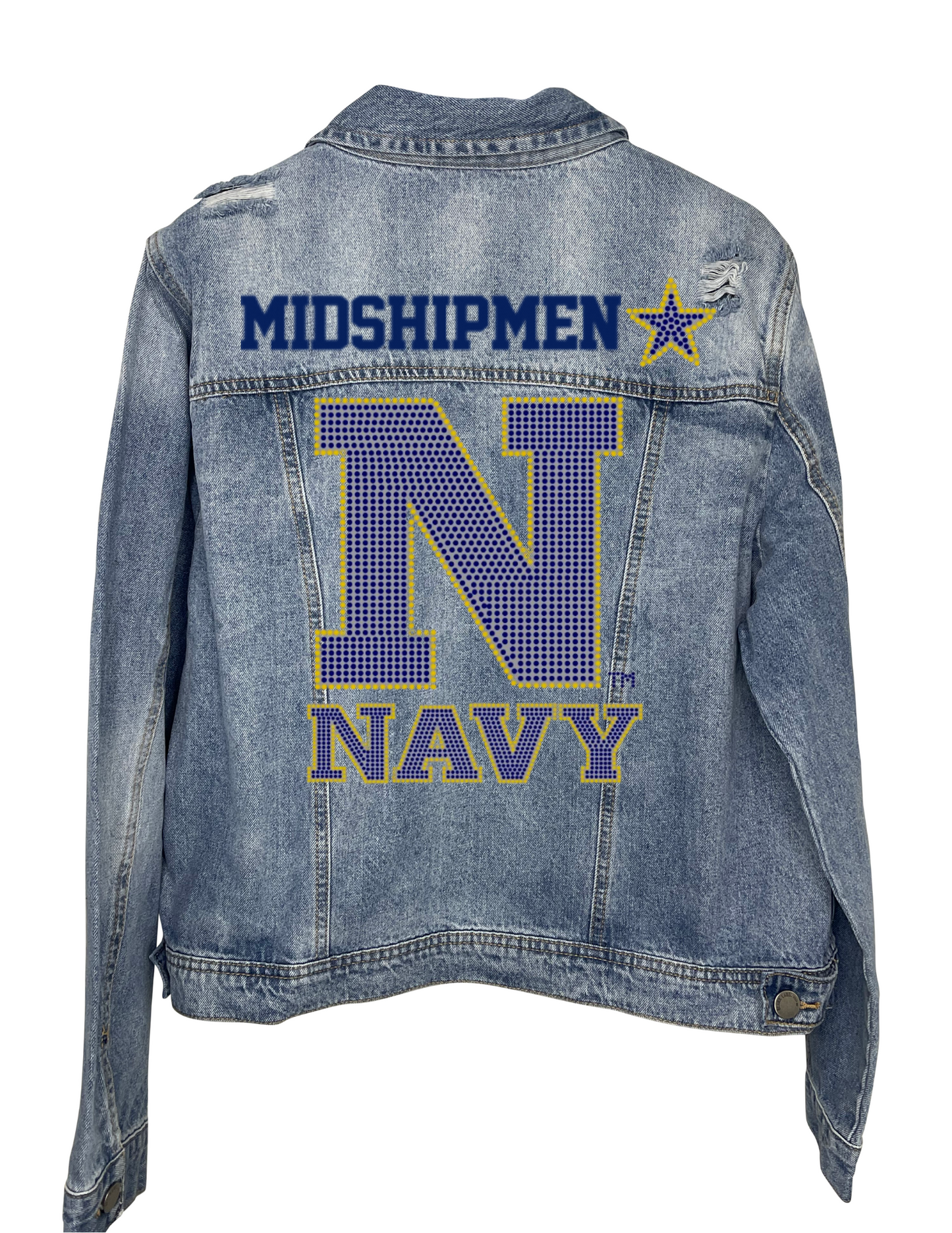 Game Day Jacket, Blue Denim, Naval Academy Midshipmen Navy N