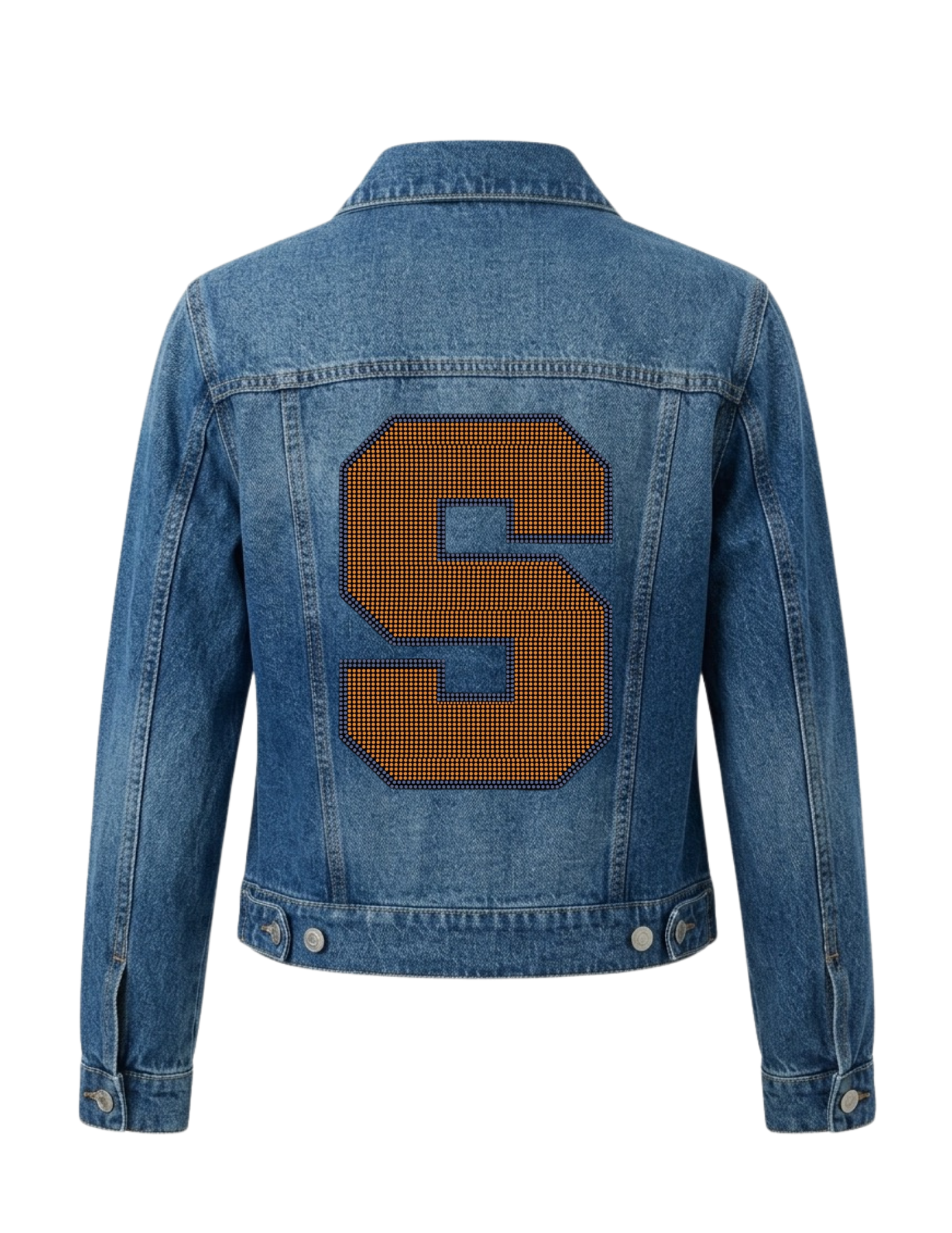 Syracuse University Block S Blue Denim Jacket