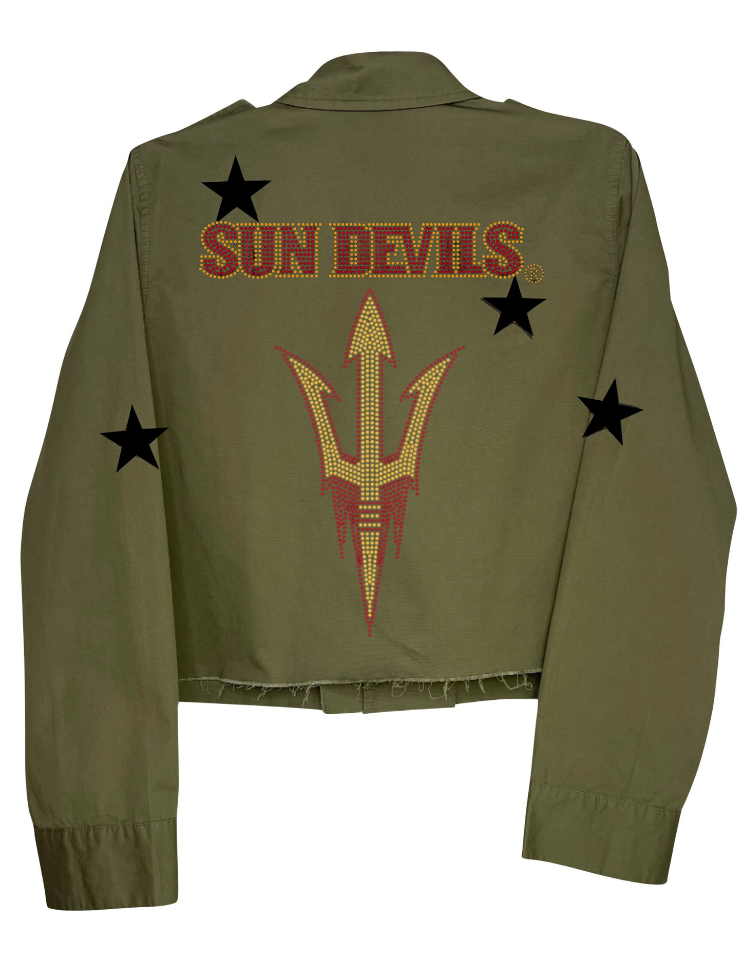 Arizona State Fork 'Em Sun Devils Army Green Shacket