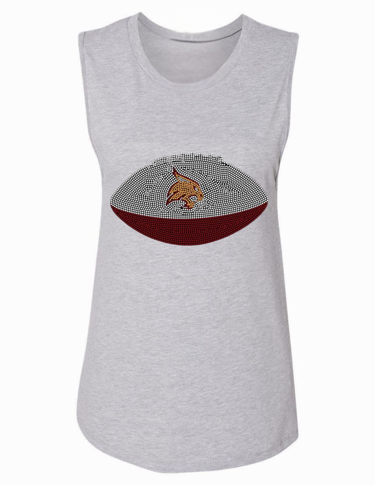 Texas State Football Gray Tank Top