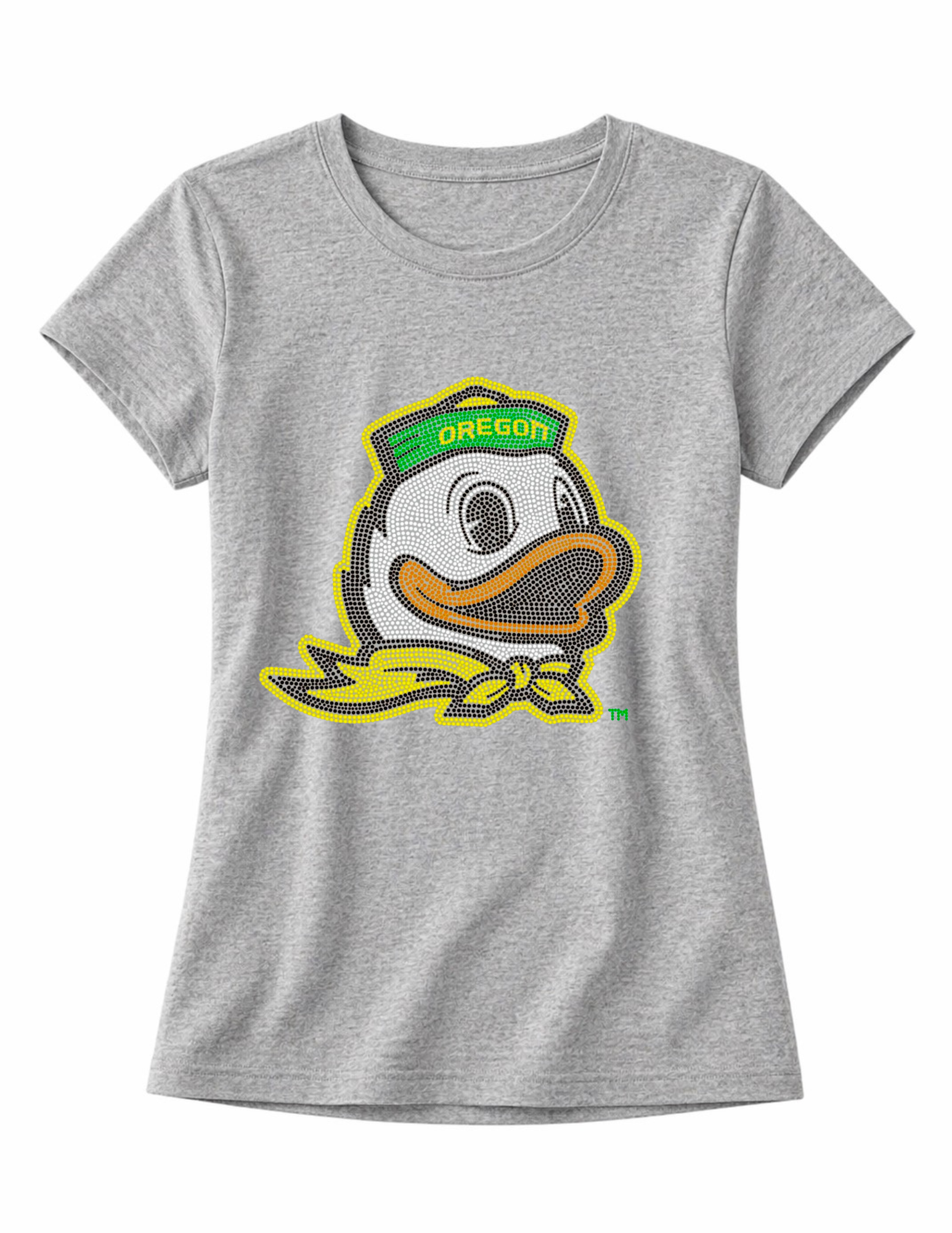 University of Oregon Duck Gray Short Sleeve T-Shirt