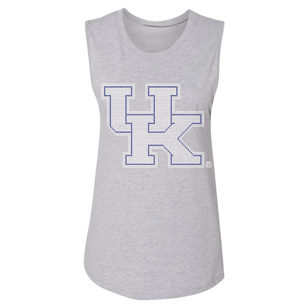 University of Kentucky Interlocking UK Gray Tank Top, view 3