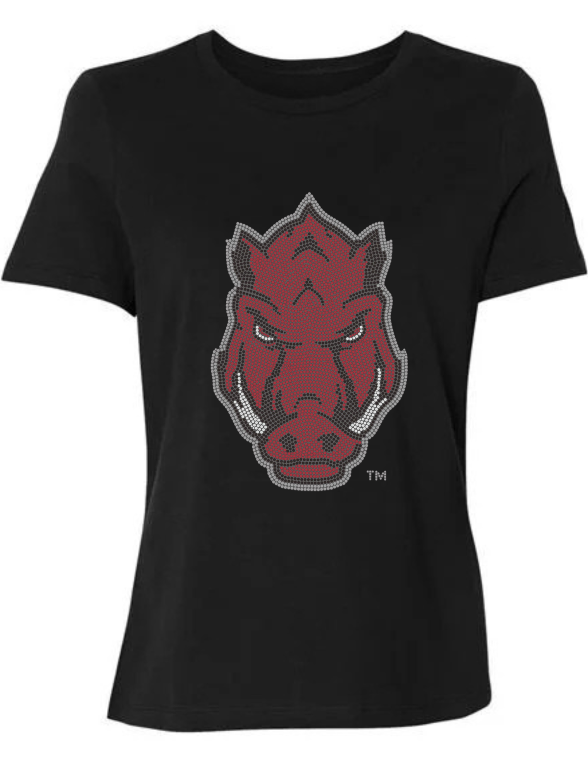 University of Arkansas Razorback Black Crewneck T-Shirt