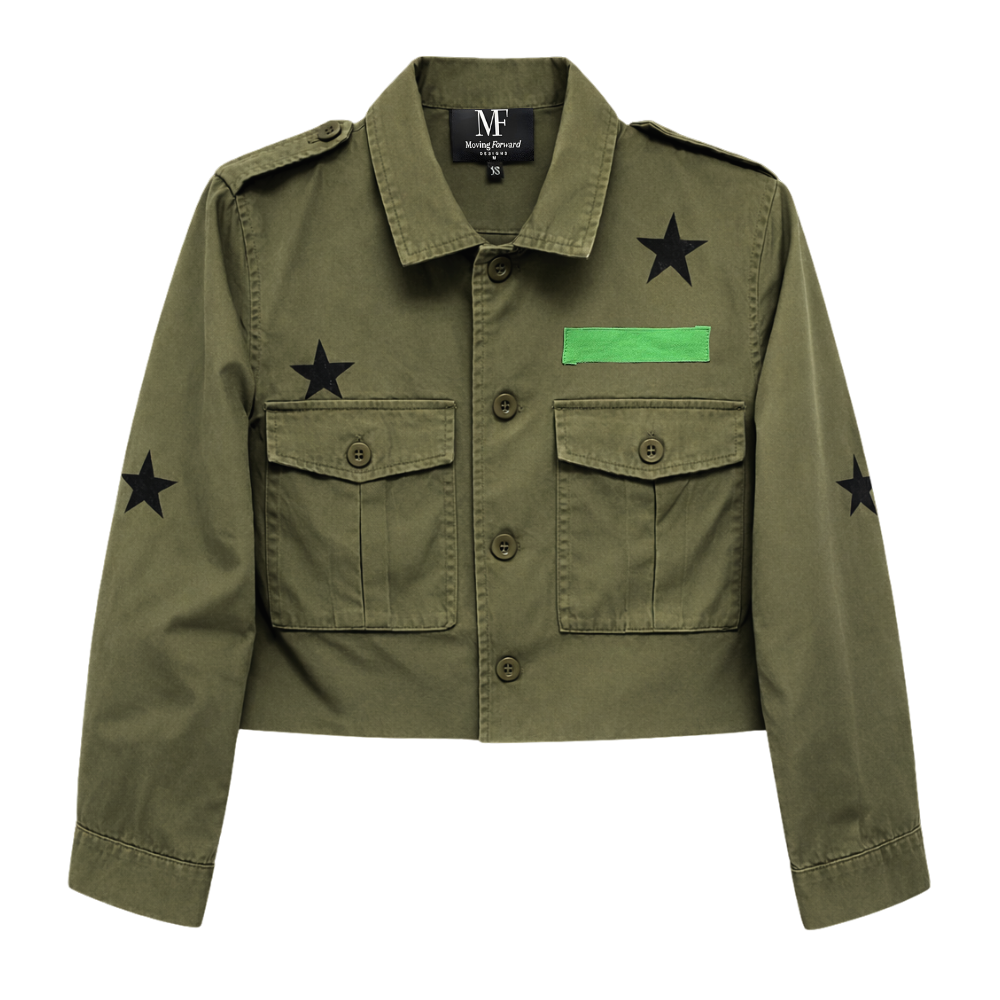 Naval Academy & Anchor Army Green Shacket