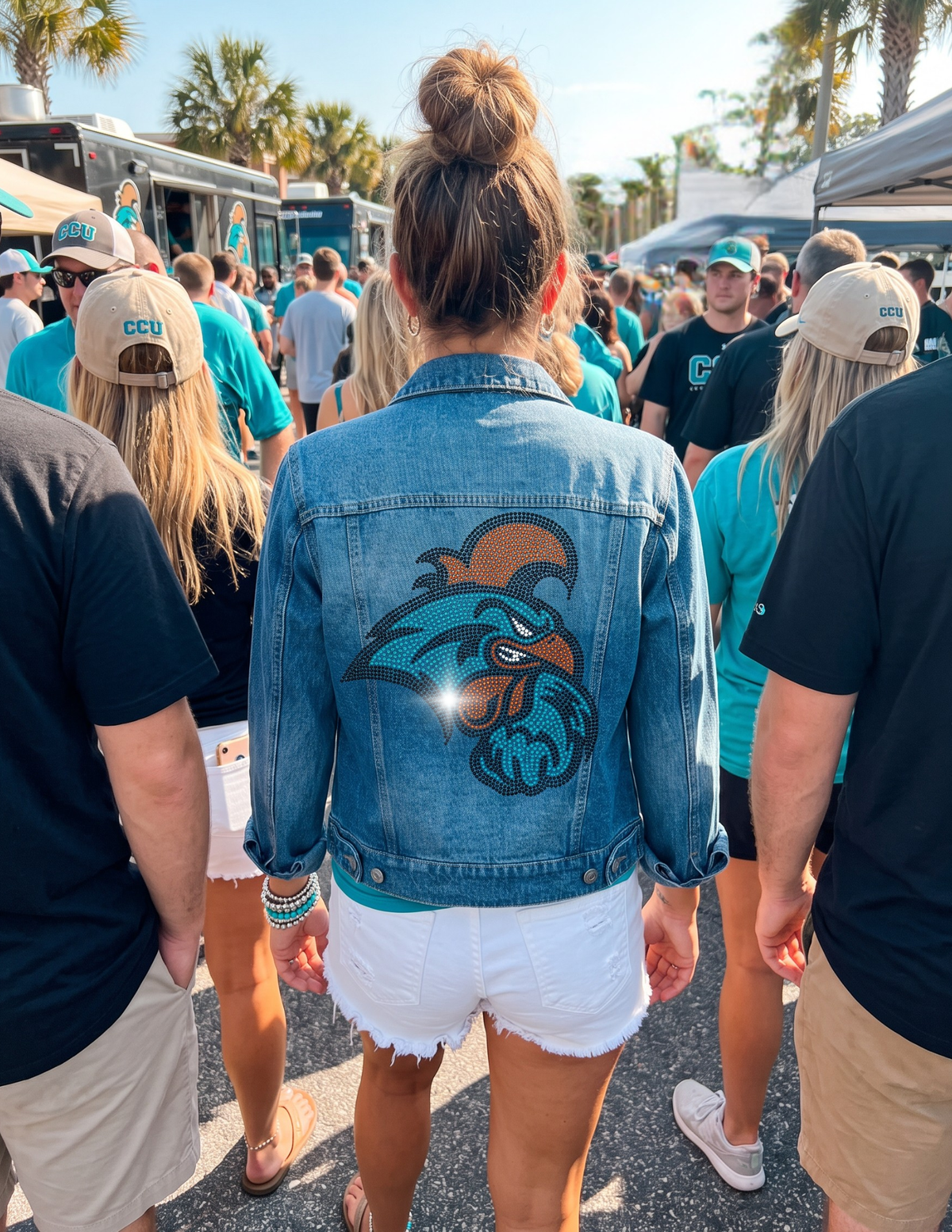 Coastal Carolina Chanticleers Blue Denim Jacket