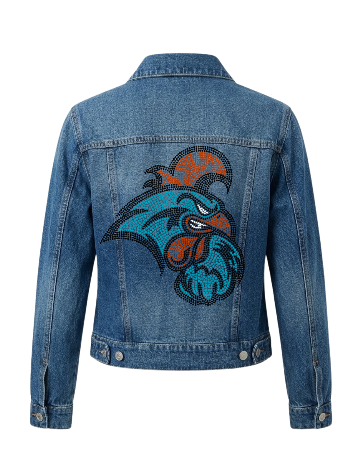 Coastal Carolina Chanticleers Blue Denim Jacket, view 3