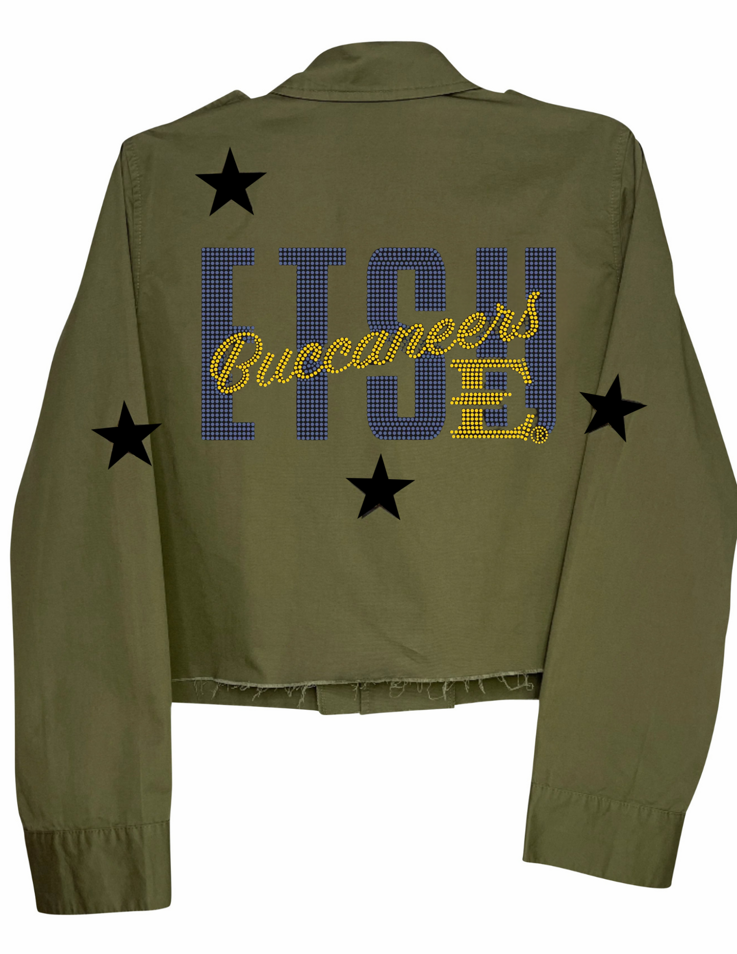 East Tennessee State ETSU Buccaneers Army Green Shacket
