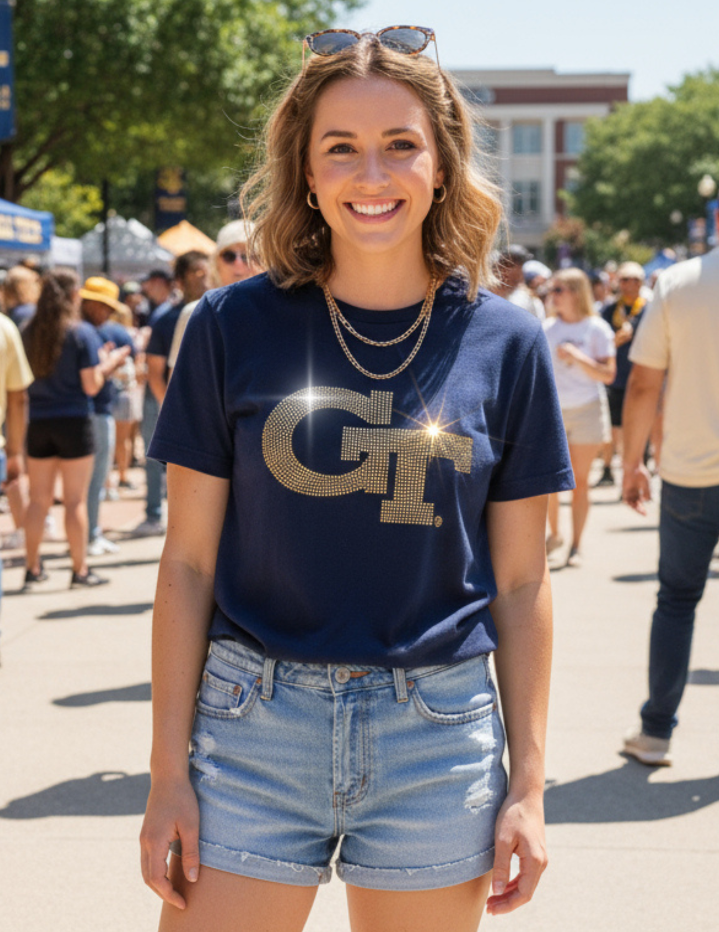 Game Day T-Shirt, Navy, Georgia Tech GT