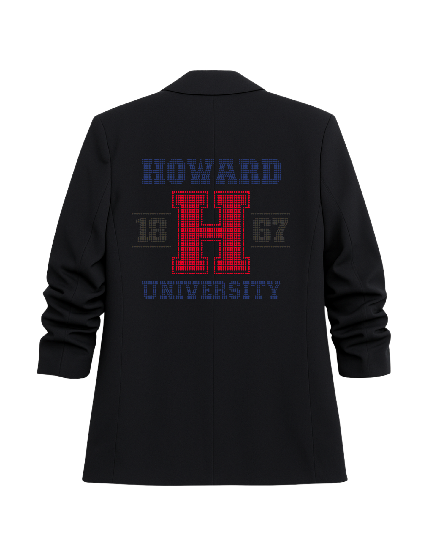 Howard University H EST. 1867 Ruched Black Blazer