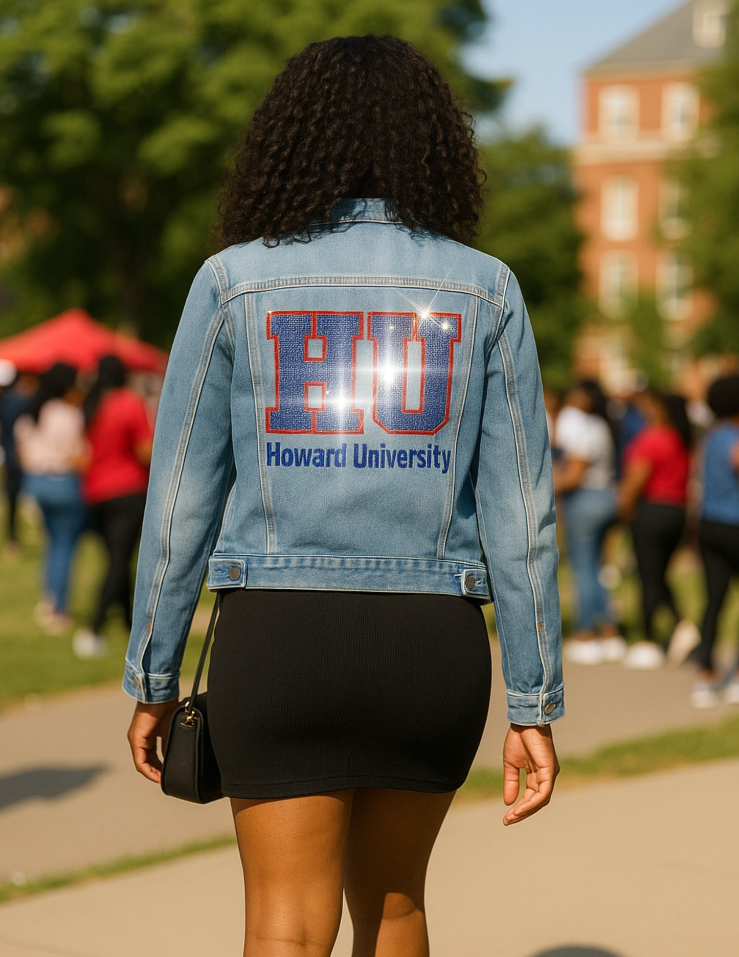 Howard University HU Blue Denim Jacket