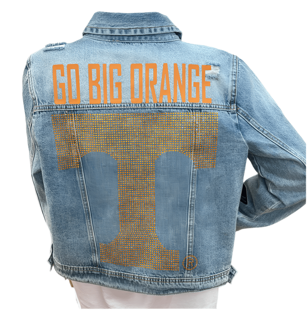 Game Day Jacket, Blue Denim, Tennessee Vols Go Big Orange & T