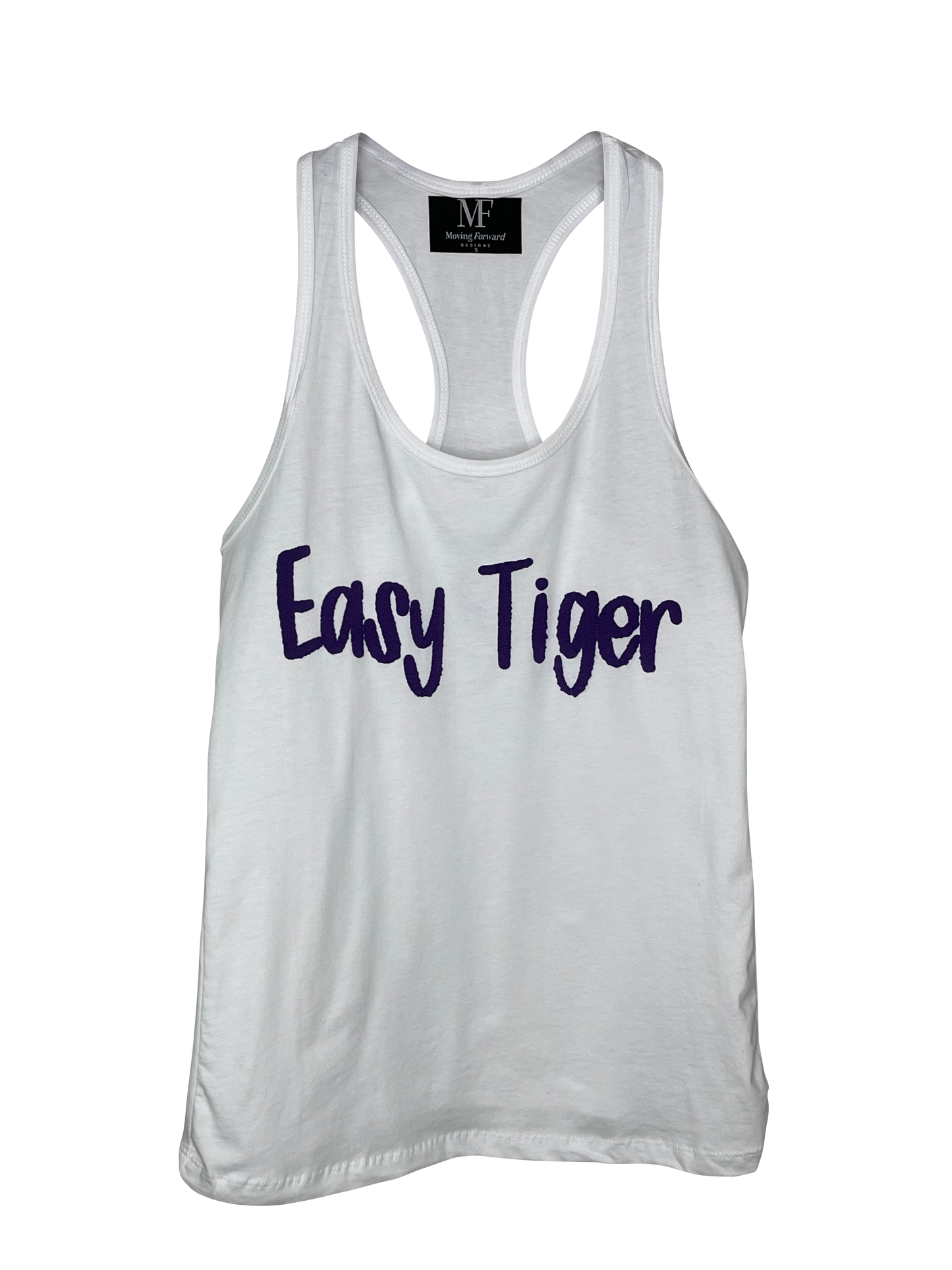 Game Day Tank, Racerback White, Easy Tiger