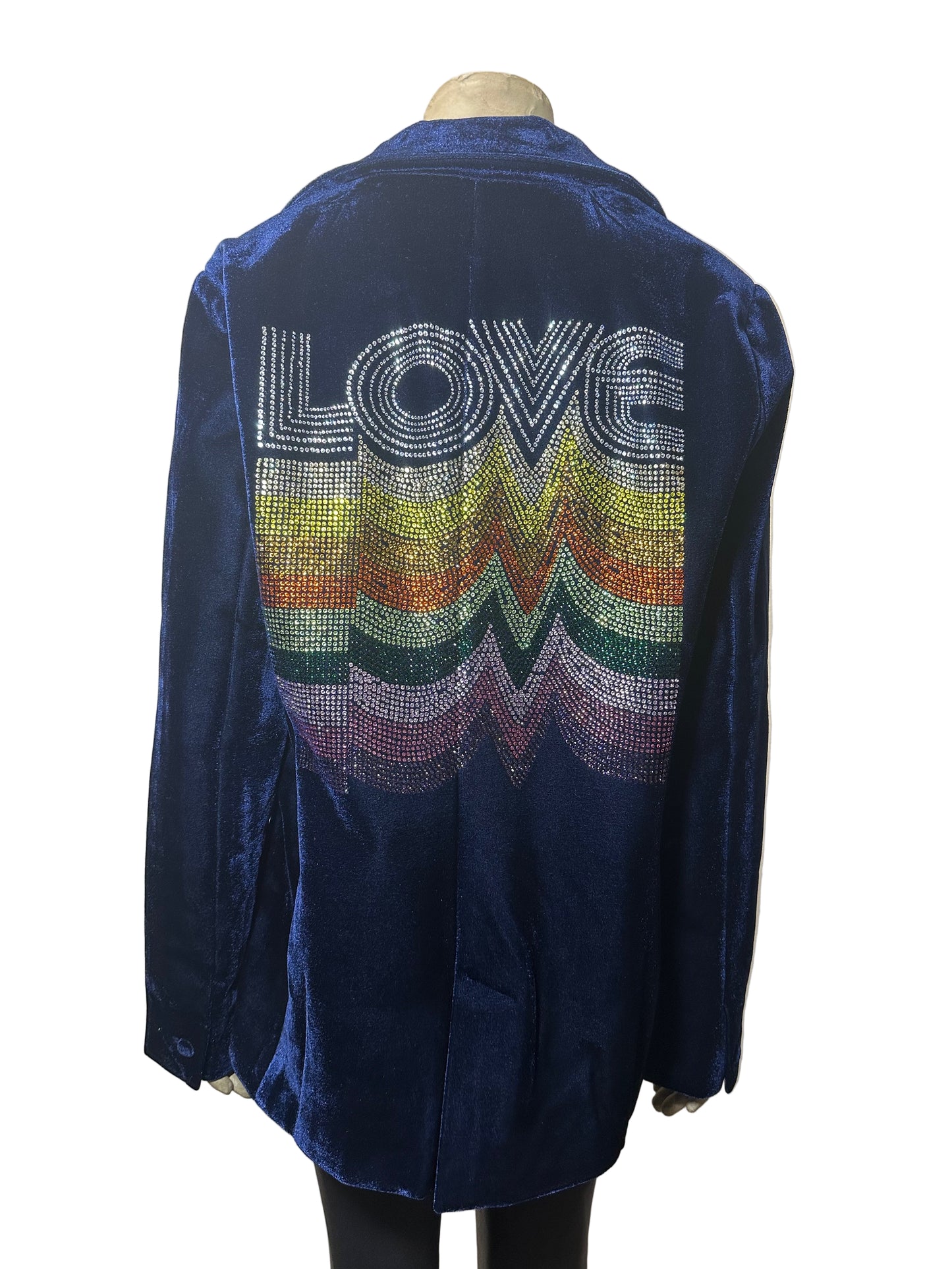 Blazer, Velvet Midnight Blue, Love Repeater