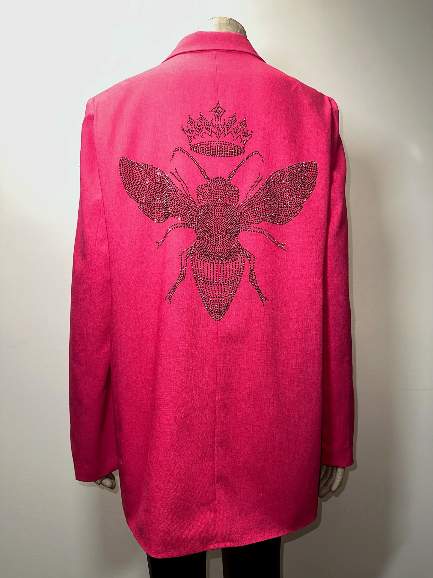 Blazer, Linen Pink, Gunmetal Queen Bee