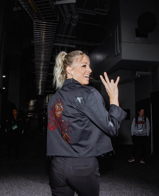 Arizona State Sparky Black Shacket