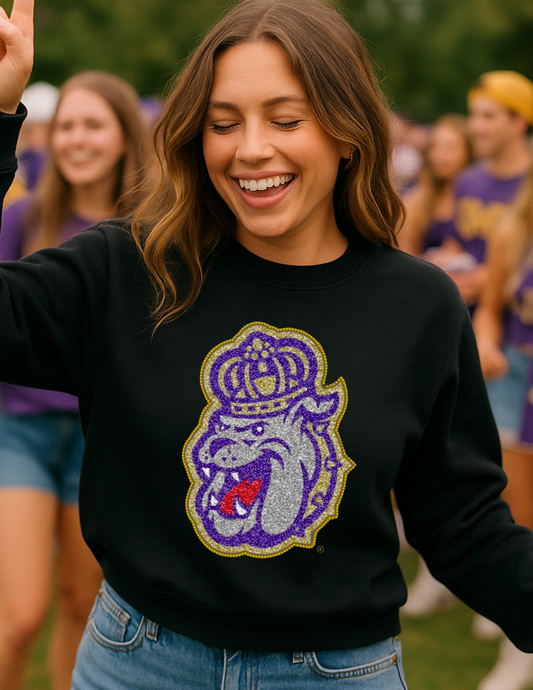 Game Day Sweatshirt, Crewneck Black, Multi JMU Duke