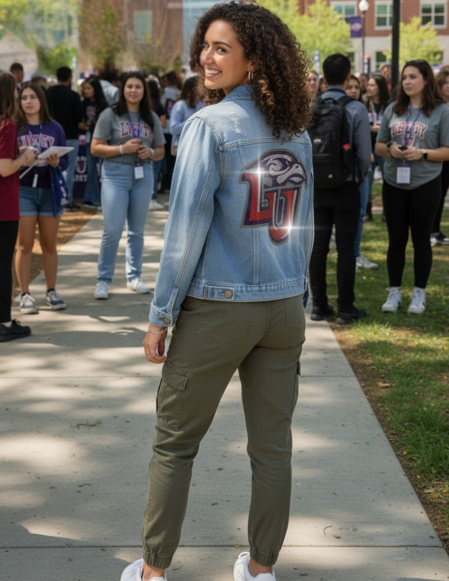 Liberty University LU Blue Denim Jacket