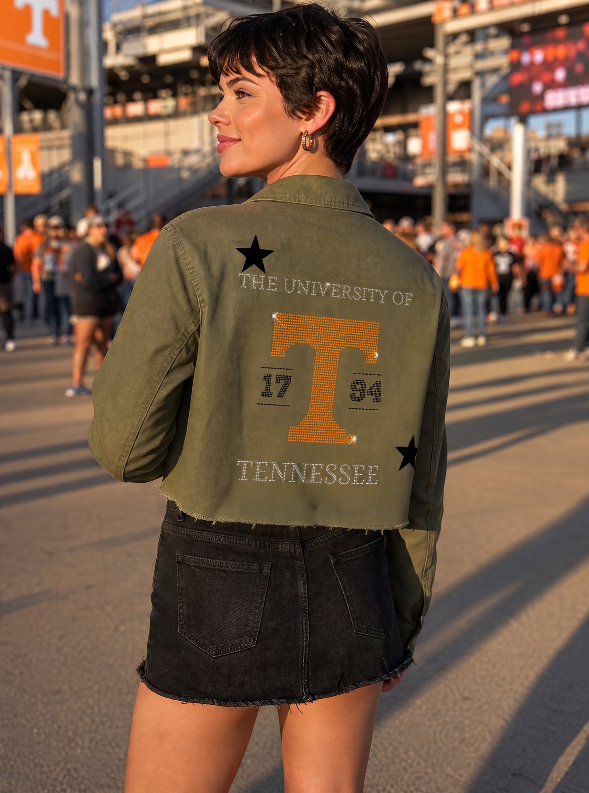 Tennessee Volunteers EST. 1794 Army Green Shacket