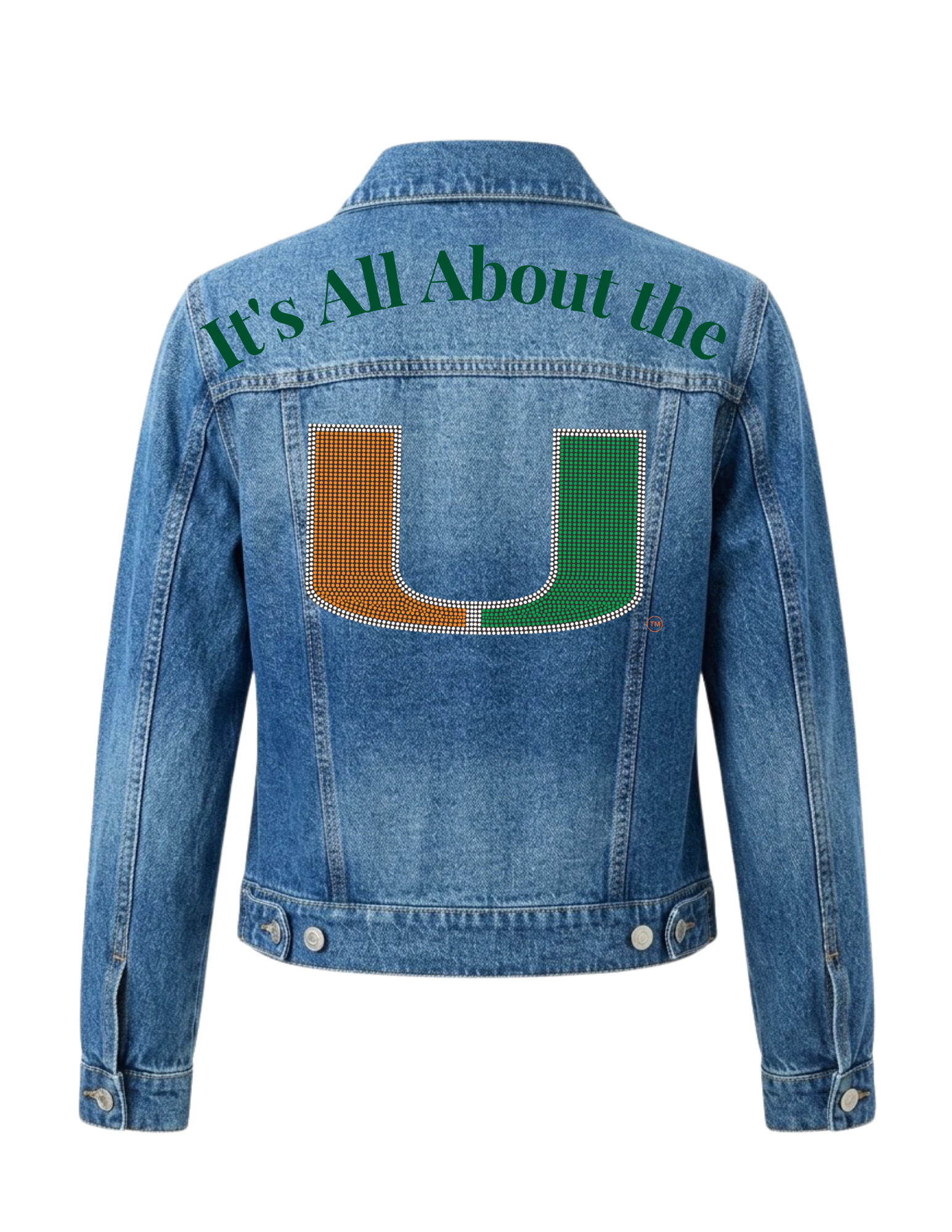University Of Miami All About The U Blue Denim Jacket