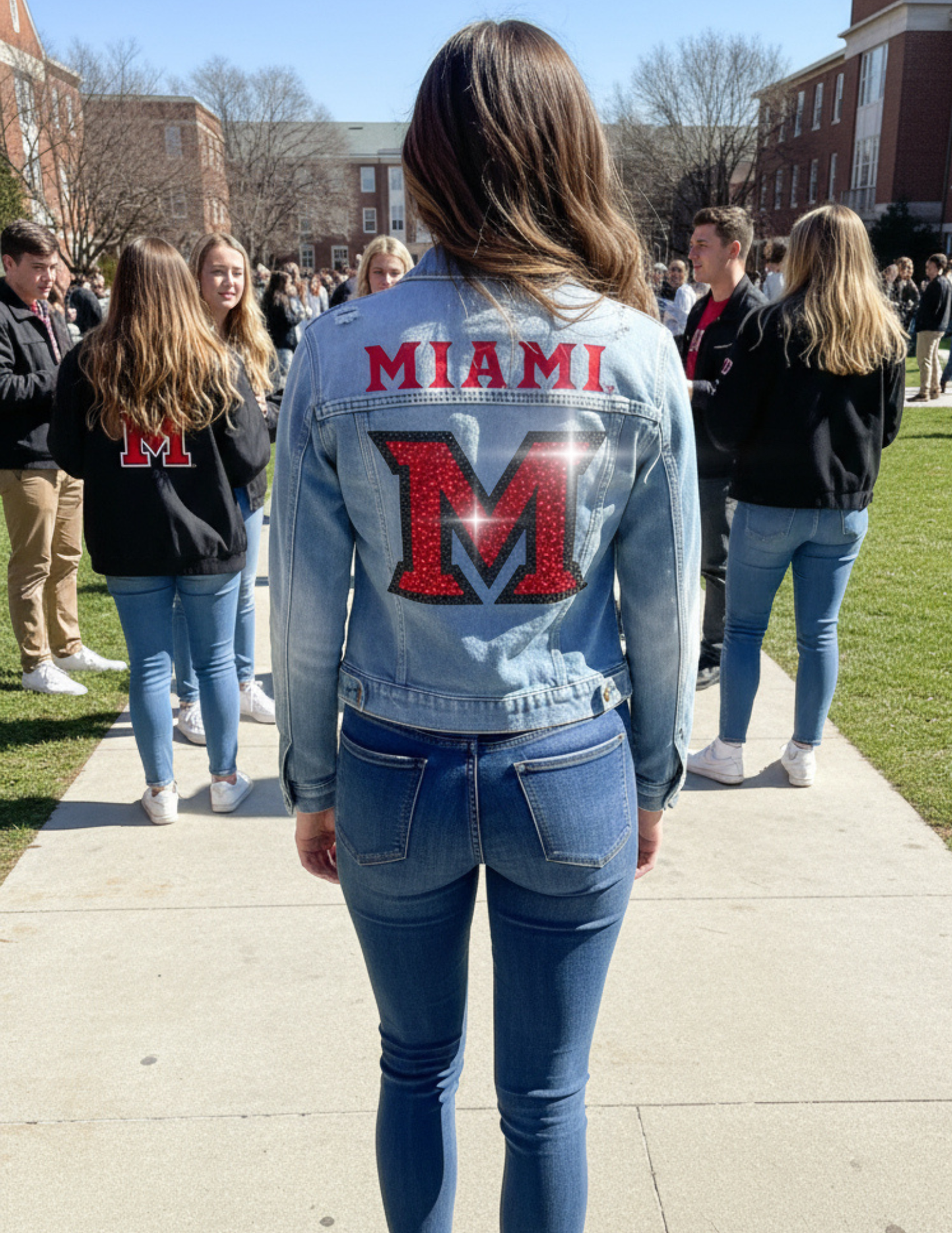 Game Day Jacket, Blue Denim, Miami of Ohio Miami M