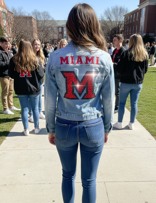Game Day Jacket, Blue Denim, Miami of Ohio Miami M
