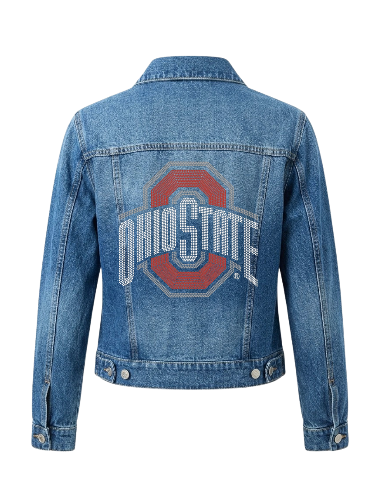 Ohio State Red O Blue Denim Jacket