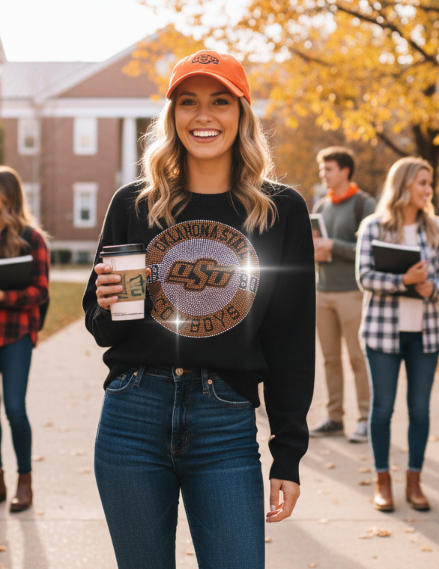 Oklahoma State EST. 1890 Black Crewneck Sweater