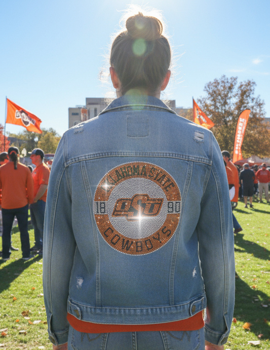 Oklahoma State EST. 1890 Blue Denim Jacket