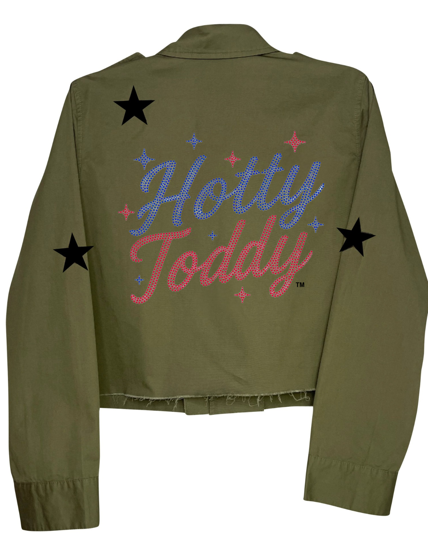 Ole Miss Hotty Toddy Army Green Shacket