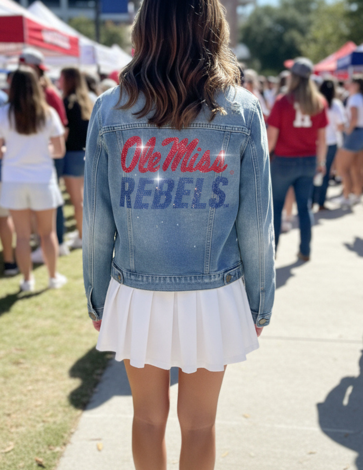 Ole Miss Rebels Blue Denim Jacket