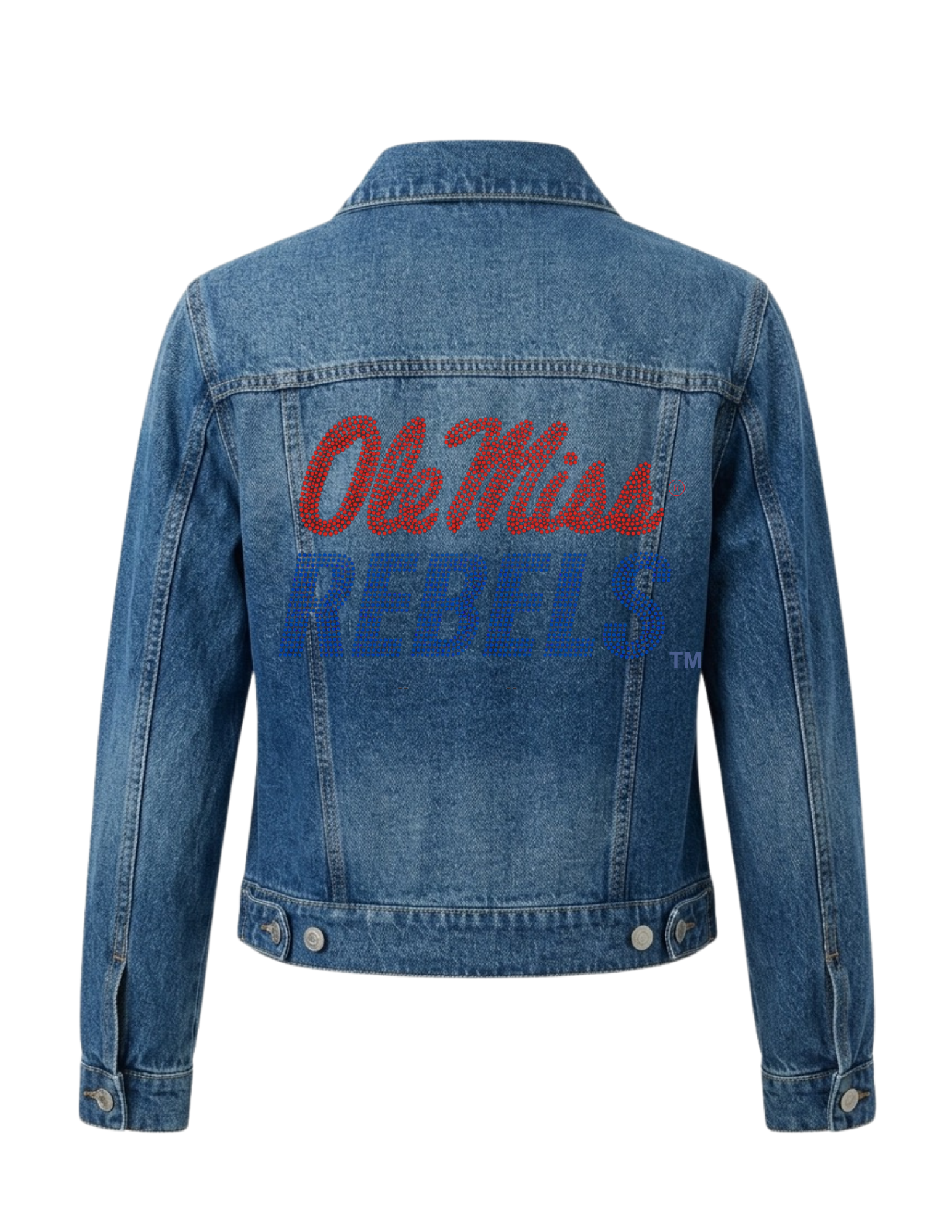 University of Mississippi Ole Miss Rebels Blue Denim Jacket